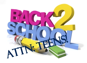 teens back to school
